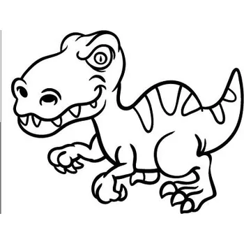 DINO II. / 15x12 cm (Samolepicí šablona na pískování)