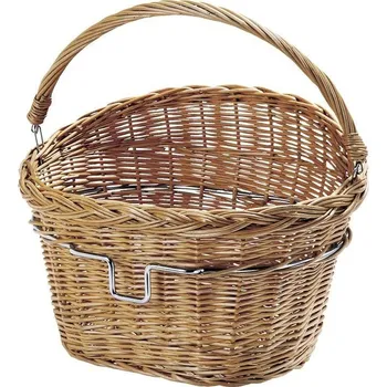 košík na kolo Koš KLICKfix Wicker Basket na řídítka proutěný hnědá