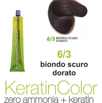 Barva na vlasy BBcos barva na vlasy s keratinem Keratin Color 6/3 100 ml