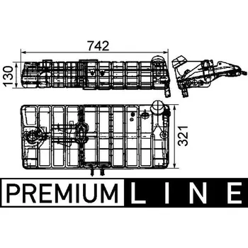 Chladič motoru Vyrovnávací nádoba, chladivo MAHLE CRT 40 000P