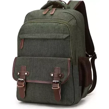 Canvasio plátěný canvas retro batoh Dávila Zelený 13L