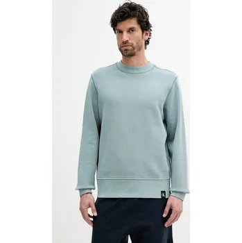 Pánská mikina Bavlněná mikina Calvin Klein Jeans J30J327274 modrá 95X, vel. M