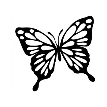 Samolepící dekorace MOTÝLEK II. / 10x10 cm (Samolepicí šablona na pískování)