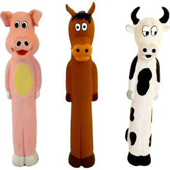 Hračka pro psa PAPILLON Dlouhán pískací gumový 29 cm