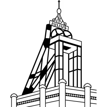 Samolepící dekorace JULIUS pro Obec Zastávka / 12x15 cm (Samolepicí šablona na pískování)