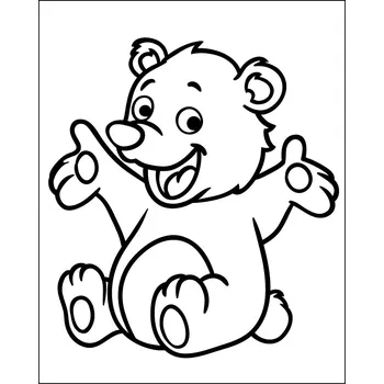 MEDVÍDEK / 12x15 cm (Samolepicí šablona na pískování)
