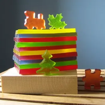 Koupelová kosmetika Mýdlový plát na vykrajování malý (Glycerinové mýdlové pláty na vykrajování mýdélek)