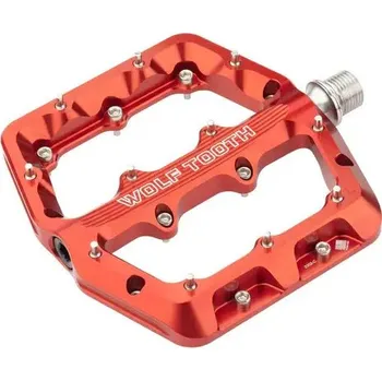 Pedál na kolo Pedály Wolf Tooth Waveform Barva: Červená, Velikost: L