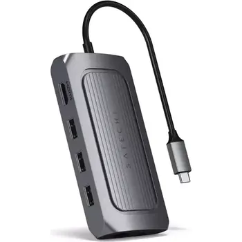 Notebook Satechi USB-4 Multiport šedá (ST-U4MA3M)