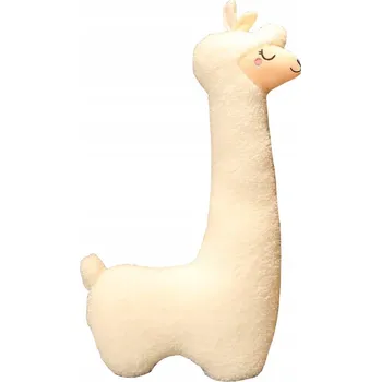 plyšák Plyšová Hračka lama alpaka Bestomi bílá 130 cm