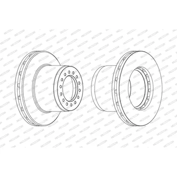 Brzdový kotouč Brzdový kotouč FERODO FCR189A