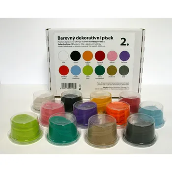 sada písků 2. / 12 barev (Dekorativní písky)