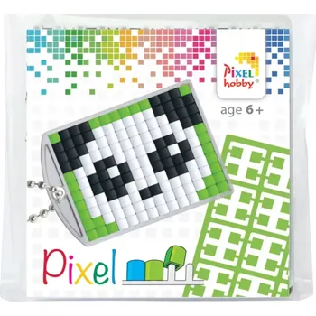 Pixel klíčenka panda 1ks