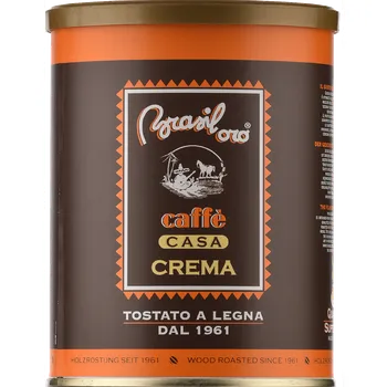 Káva Brasil Oro káva Casa Crema 250g v plechovce, mletá (70% arabica, 30% robusta)