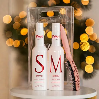 Šampon AKCE: Evan Care Color Care DUO - šampon a maska ​​pro barvené vlasy, 500 ml + dárková taška + kartáč na vlasy