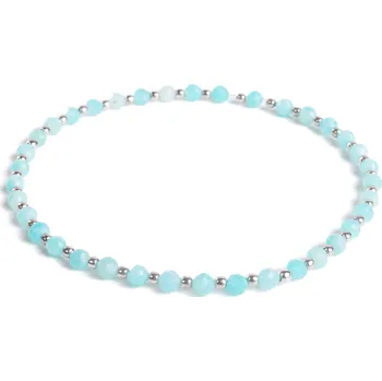 Náramek 7 Angelic Eyes Amazonitový náramek se stříbrnými kuličkami Délka: 19 cm