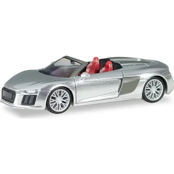 autíčko Audi R8 V10 Spyder stříbrné Herpa 038690-002