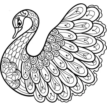 LABUŤ zentangle / 20x20 cm (Samolepicí šablona na pískování)