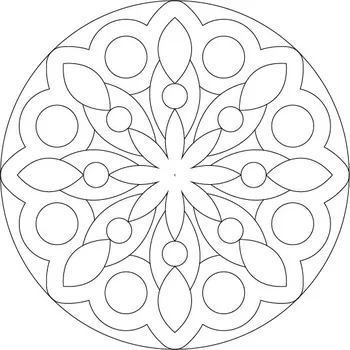 mandala 7. / 20x20 cm (Samolepicí šablona na pískování)