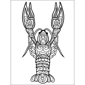 RAK zentangle / 15x20 cm (Samolepicí šablona na pískování)