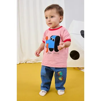 Kojenecké džíny Bobo Choses Roll The Dice 225AB081 modrá 55X, vel. 74