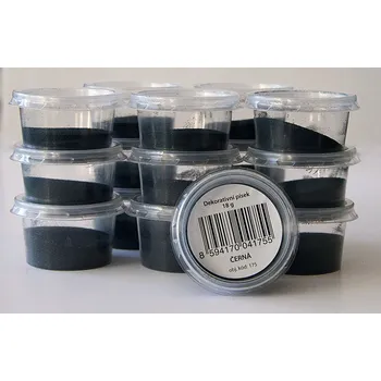 písek černá / 18g (Dekorativní písek)