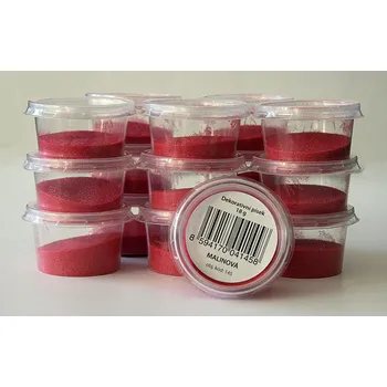 písek malinová / 18g (Dekorativní písek)