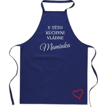 Kuchyňská zástěra Zástěra královská modrá (Originální kuchařské zástěry pro ženy i muže)