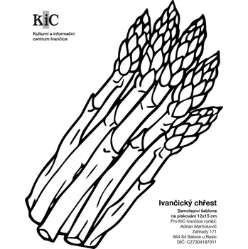 Samolepící dekorace CHŘEST / 12x15 cm (Samolepicí šablona na pískování)
