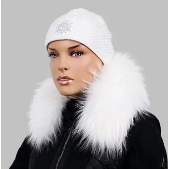 Sikora Kožešinový lem na kapuci - límec mývalovec sněhobílý M 142/19 (56 cm)