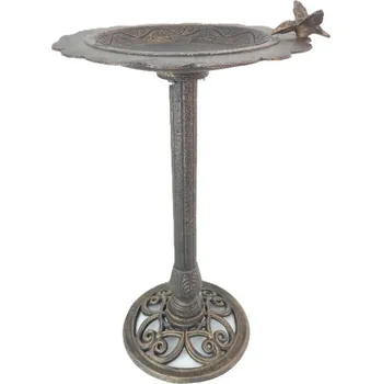 CIU 82 litinové pitko pro ptáčky velké, miska pro ptáky, hmyz Barva: bronzová patina