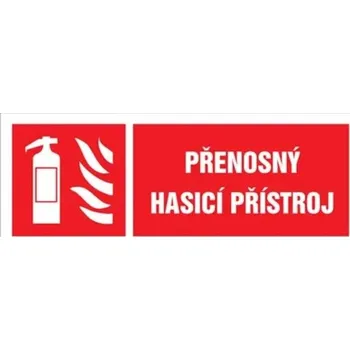 Značka Přenosný hasicí přístroj - samolep. fólie