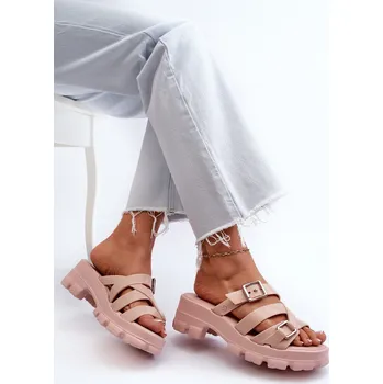 Dámské žabky Vonné Dámské Pantofle Na Nízkém Podpatku ZAXY NN285044 Růžové 40