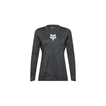 cyklistický dres Dámský MTB dres s dlouhým rukávem Ranger Fox Racing x Trek Barva: černá, Velikost: XS