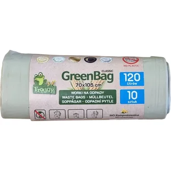 Pytle na odpadky BIO kompostovatelné odpadkové pytle 120l (10 ks/role)