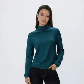 Dámský svetr Reserved - Rolák s viskózou - petrolejová - 270GV-67X - 270GV-67X-XS