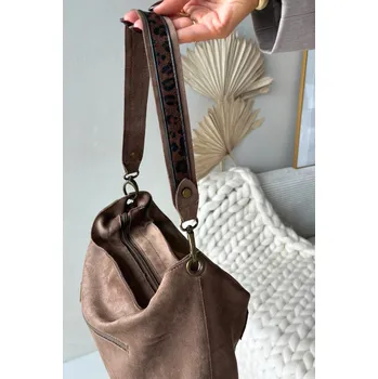 Kabelka Kabelka z eko semiše béžová Deliane univerzální