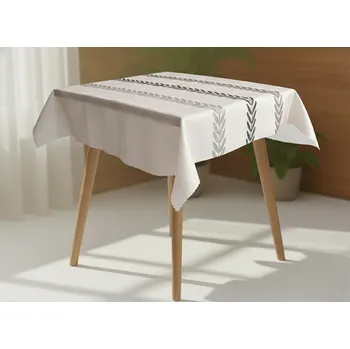 ubrus XPOSE® Čtvercový ubrus WOOD - taupé 100x100 cm, + Prodloužená možnost vrácení zboží do 50 dnů