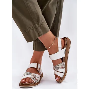 Dámské sandále Dámské Sandály S Přezkou Inblu GS000056 Bílé 37