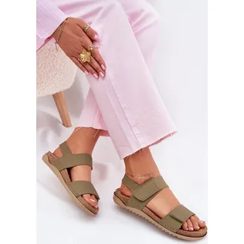 Dámské sandále Kožené dámské sandály Inblu AA0001KU zelené 36