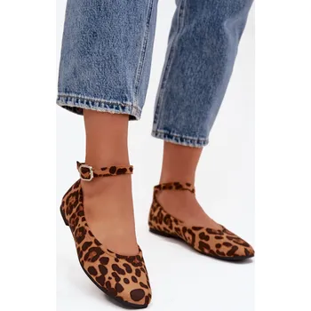 Dámské baleríny Dámské baleríny s páskem a přezkou Panterka Janelor 38