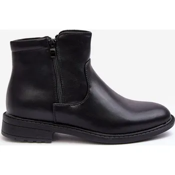 Dámská zimní obuv Mužské nízké boty na zip černé Brosta 41