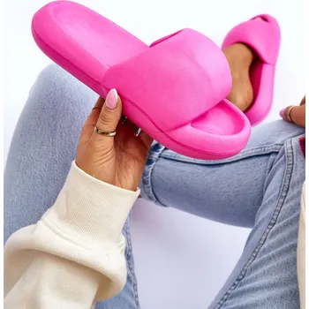 Dámské žabky Dámské lehké pěnové pantofle na platformě Fuchsie Milton 38