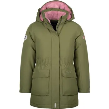 Chlapecká bunda Dětská zimní bunda s kapucí Trollkids Dívčí nepromokavý kabát Alesund zelená (301-323) 164