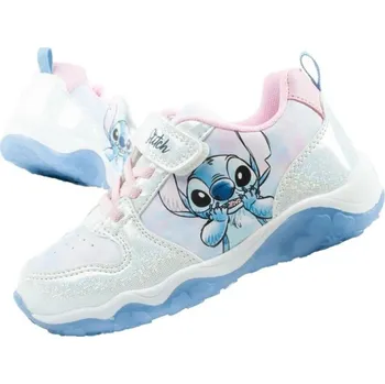 Chlapecké tenisky Leomil dětské sportovní boty tenisky Stitch lightweight Velcro LED blue 26