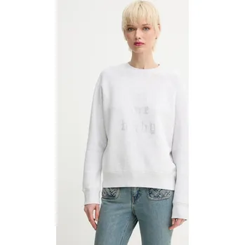 Dámská mikina Mikina ZADIG&VOLTAIRE dámská, šedá barva, s aplikací, JWSS01653 JWSS01653.50 09X, vel. XS