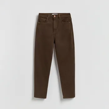 Dámské džíny Reserved - Džíny mom fit slim - hnědá - 751FZ-89J - 751FZ-89J-48