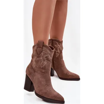 Dámská zimní obuv Boty na podpatku model 220509 Step in style 37