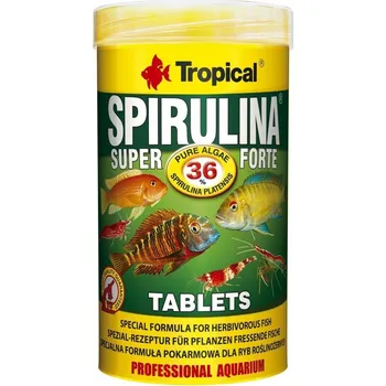 Krmivo pro rybičky Tropical Super Spirulina Forte Tablets 50ml