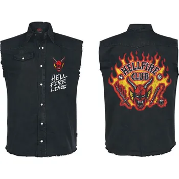 Pánská košile Pracovní košile Stranger Things - Hellfire Distressed Velikost: S